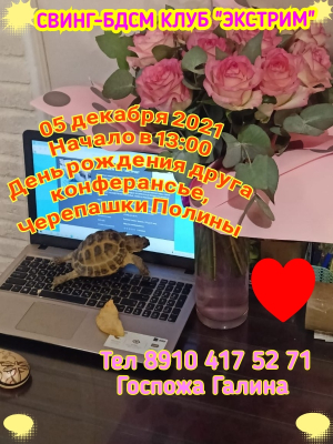 СВИНГ-БДСМ КЛУБ "ЭКСТРИМ". ДЕНЬ РОЖДЕНИЯ ЧЕРЕПАХИ КОНФЕРАНСЬЕ!